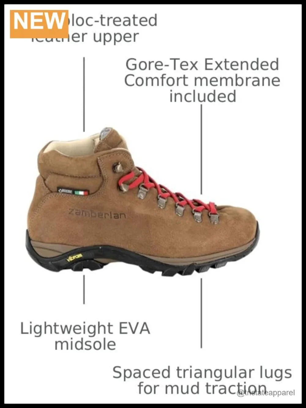 Waterproof Leather Hiking Boots Lace-Up Women's Outdoor Trekking